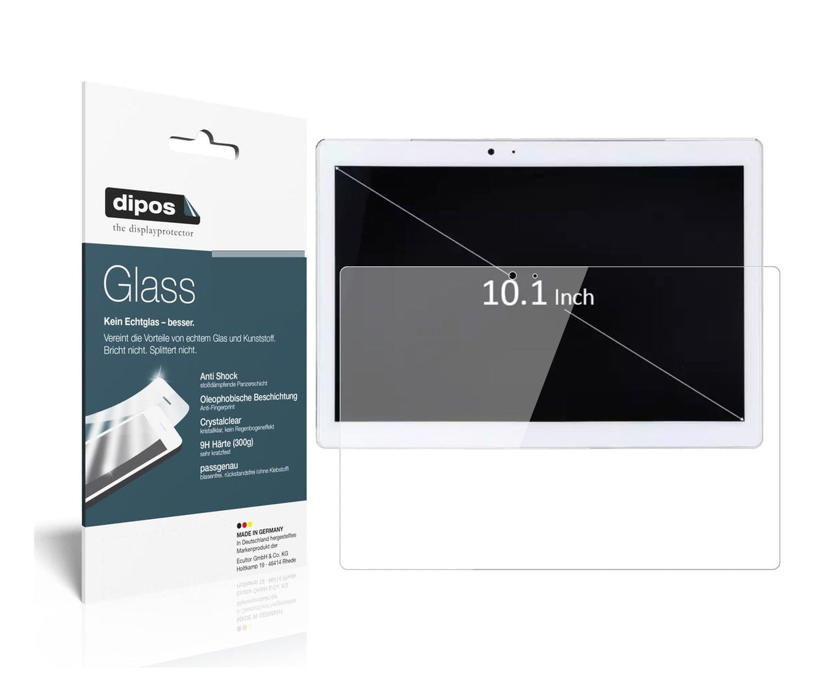Klare Displayschutzfolie von dipos passend für Teclast TPad T10, 9H kratzfest und blasenfrei montiert