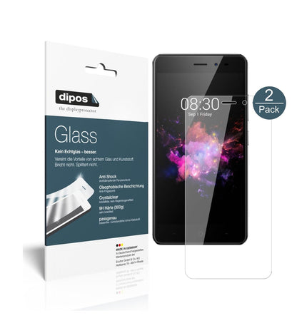 Klare Displayschutzfolie von dipos passend für TP-LINK Neffos X1 Lite, 9H kratzfest und blasenfrei montiert