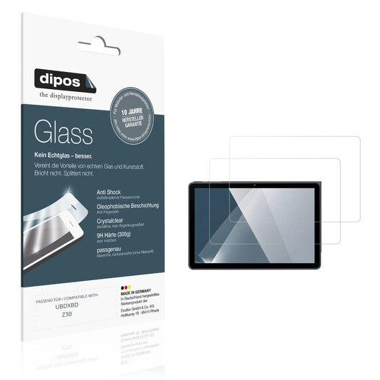 Klare Displayschutzfolie von dipos passend für UBDXBD Z30, 9H kratzfest und blasenfrei montiert
