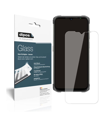 Klare Displayschutzfolie von dipos passend für Ulefone Armor 12, 9H kratzfest und blasenfrei montiert