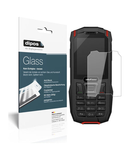 Klare Displayschutzfolie von dipos passend für Ulefone Armor Mini, 9H kratzfest und blasenfrei montiert