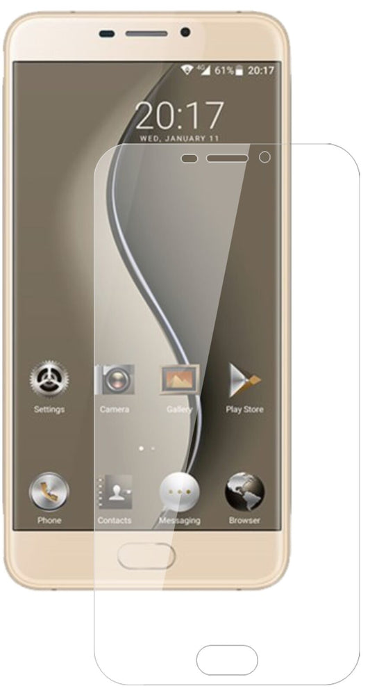 Klare Displayschutzfolie von dipos passend für Ulefone Gemini, 9H kratzfest und blasenfrei montiert