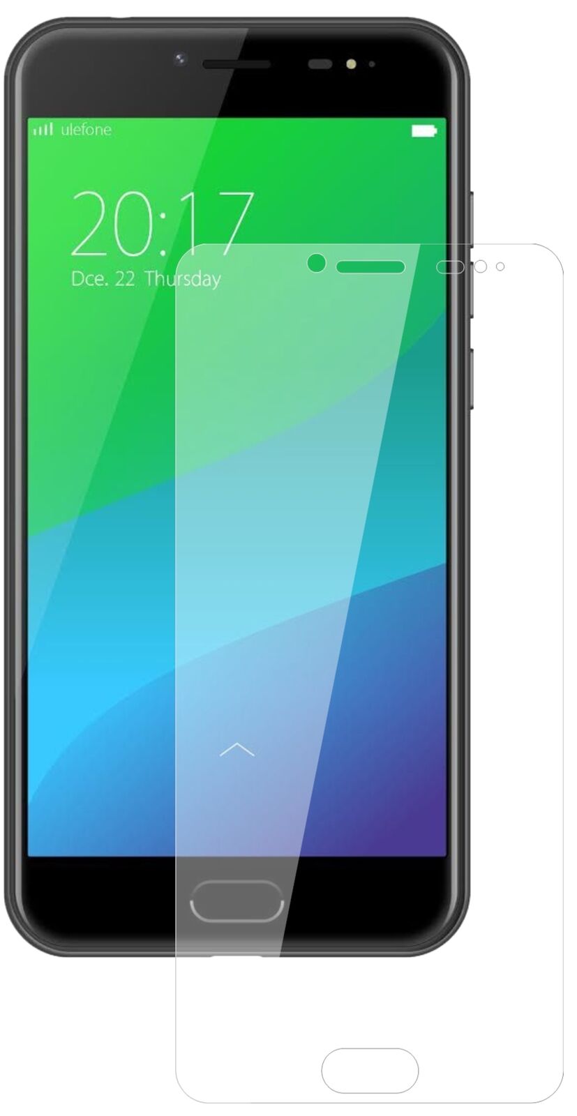 Klare Displayschutzfolie von dipos passend für Ulefone Gemini Pro, 9H kratzfest und blasenfrei montiert