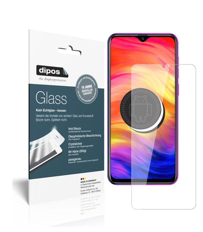 Klare Displayschutzfolie von dipos passend für Ulefone Note 7, 9H kratzfest und blasenfrei montiert