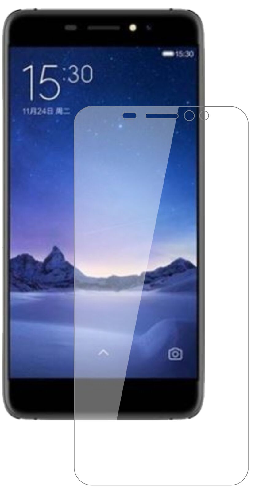 Klare Displayschutzfolie von dipos passend für Ulefone S8 Pro, 9H kratzfest und blasenfrei montiert