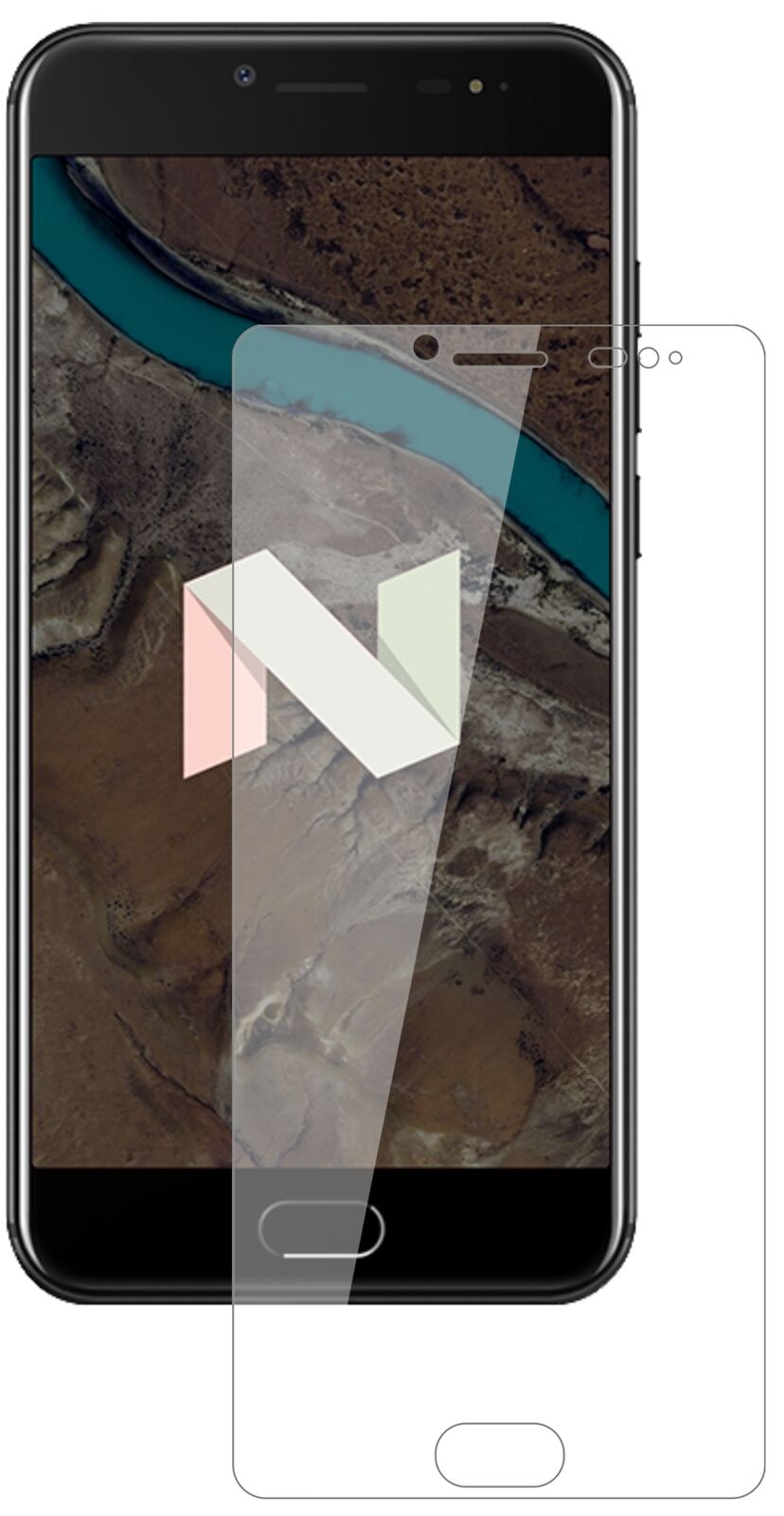 Klare Displayschutzfolie von dipos passend für Ulefone T1 Premium, 9H kratzfest und blasenfrei montiert