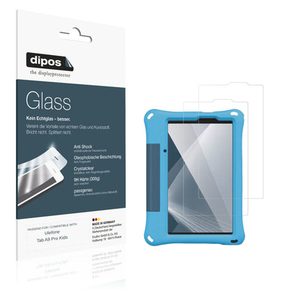 Klare Displayschutzfolie von dipos passend für Ulefone Tab A9 Pro Kids, 9H kratzfest und blasenfrei montiert