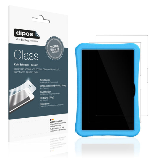 Klare Displayschutzfolie von dipos passend für Umidigi G5 Tab Kids, 9H kratzfest und blasenfrei montiert