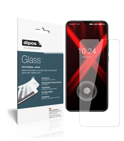 Klare Displayschutzfolie von dipos passend für Umidigi X, 9H kratzfest und blasenfrei montiert