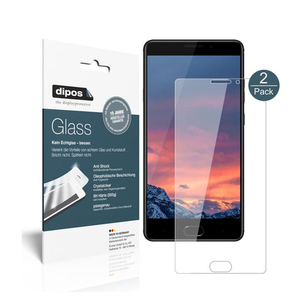 Klare Displayschutzfolie von dipos passend für Vernee Thor Plus, 9H kratzfest und blasenfrei montiert