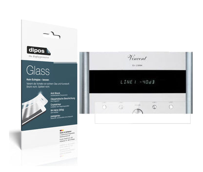 Klare Displayschutzfolie von dipos passend für Vincent SV-238 MK, 9H kratzfest und blasenfrei montiert