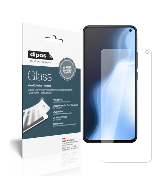Klare Displayschutzfolie von dipos passend für Vivo S5, 9H kratzfest und blasenfrei montiert