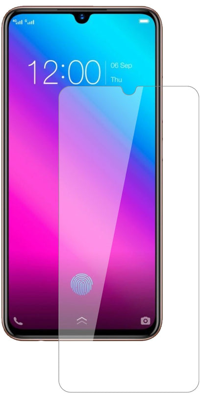 Klare Displayschutzfolie von dipos passend für Vivo V11 Plus, 9H kratzfest und blasenfrei montiert
