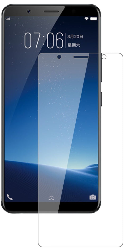 Klare Displayschutzfolie von dipos passend für Vivo X20 Plus, 9H kratzfest und blasenfrei montiert