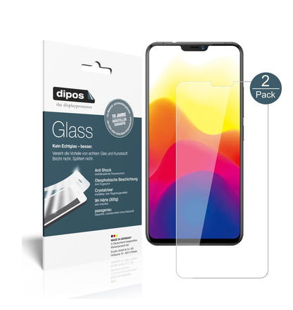 Klare Displayschutzfolie von dipos passend für Vivo X21UD, 9H kratzfest und blasenfrei montiert