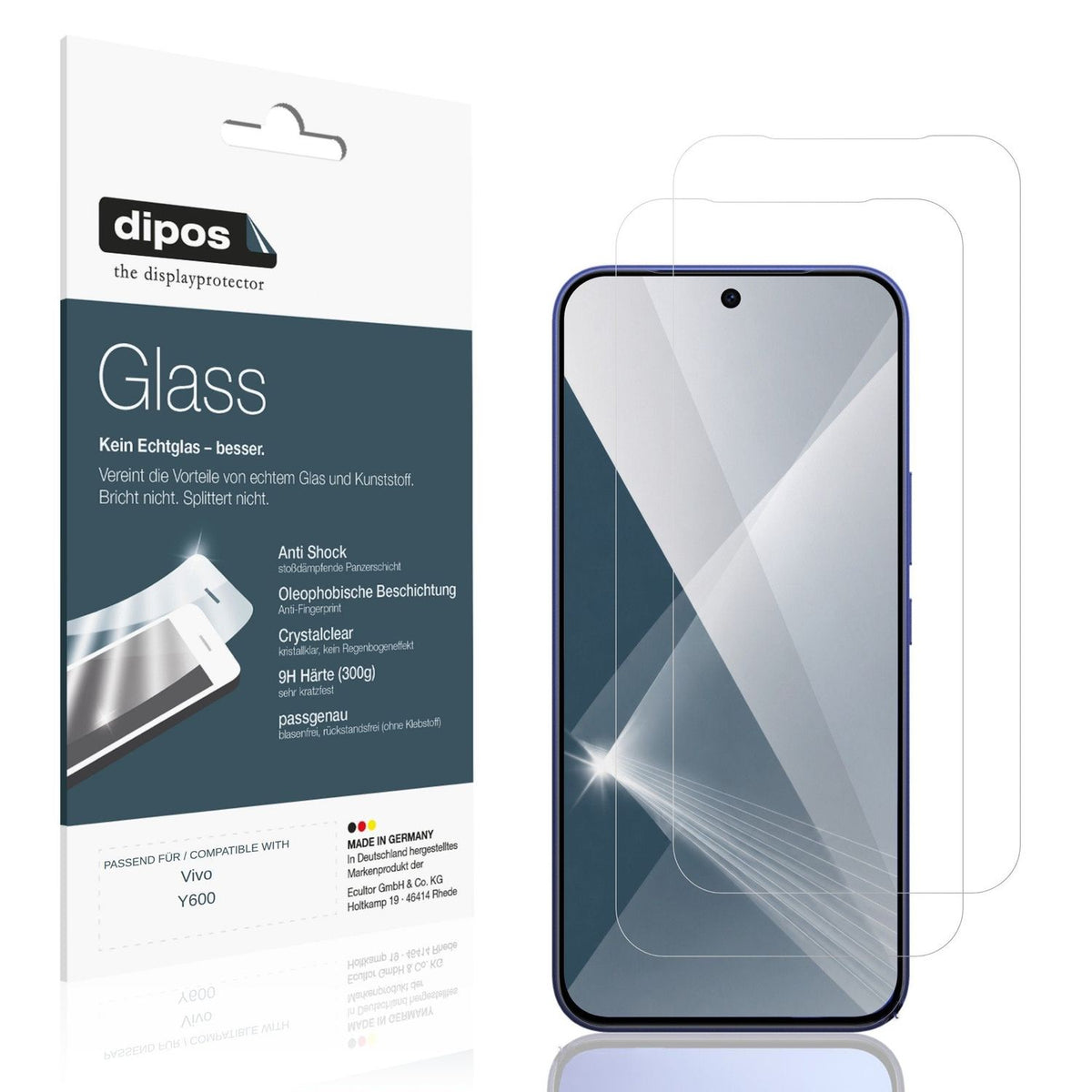 Displayschutz hergestellt in Deutschland, höchste Qualität made in Germany