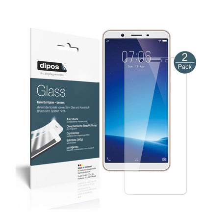 Klare Displayschutzfolie von dipos passend für Vivo Y71i, 9H kratzfest und blasenfrei montiert