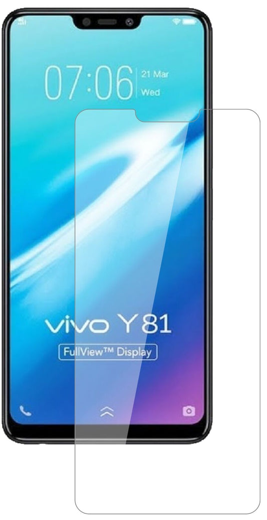Klare Displayschutzfolie von dipos passend für Vivo Y81, 9H kratzfest und blasenfrei montiert