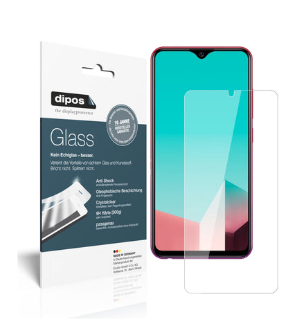 Klare Displayschutzfolie von dipos passend für Vivo U1, 9H kratzfest und blasenfrei montiert