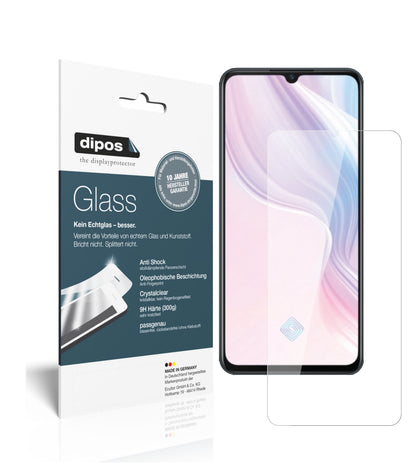 Klare Displayschutzfolie von dipos passend für Vivo Z1x, 9H kratzfest und blasenfrei montiert