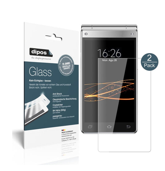 Klare Displayschutzfolie von dipos passend für VKWORLD T2 Plus, 9H kratzfest und blasenfrei montiert