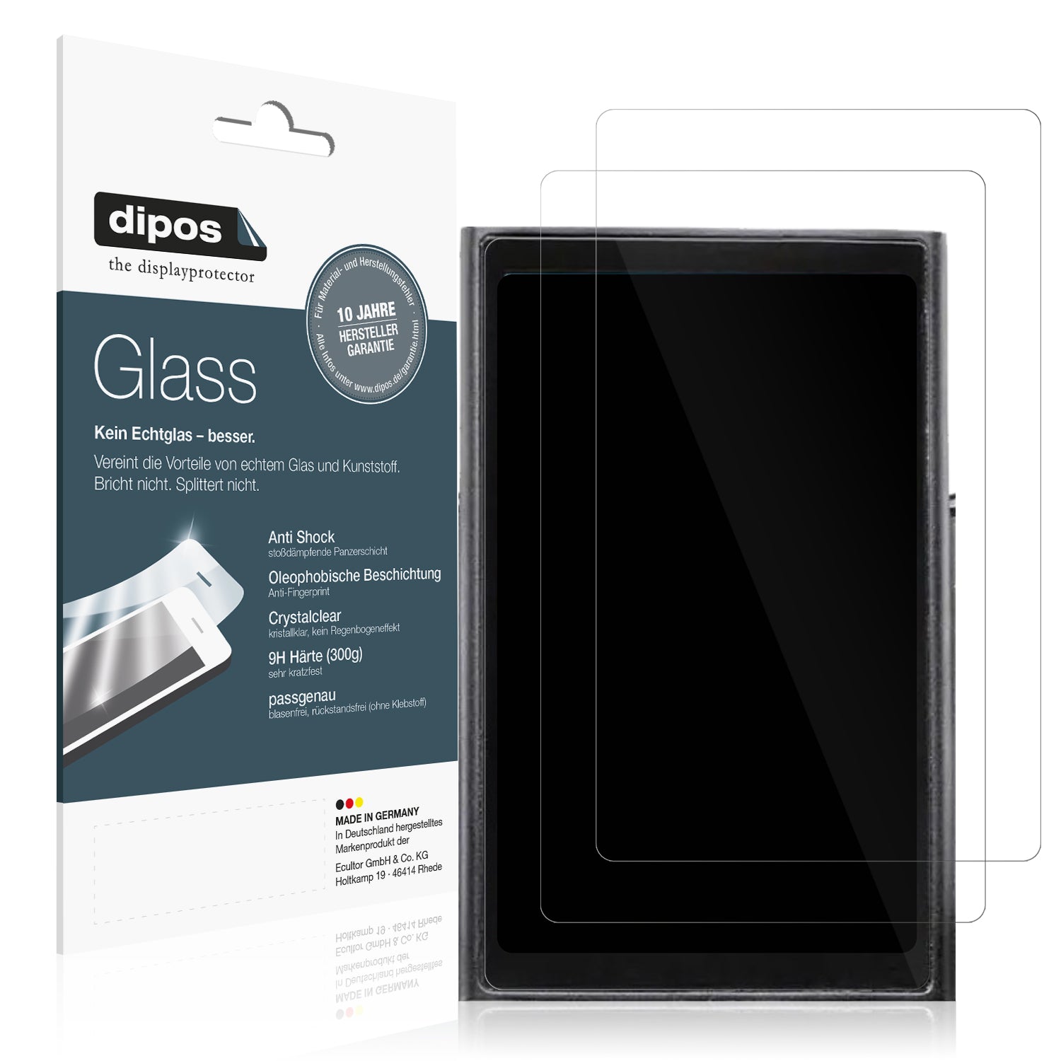 Klare Displayschutzfolie von dipos passend für Vmax VX4, 9H kratzfest und blasenfrei montiert