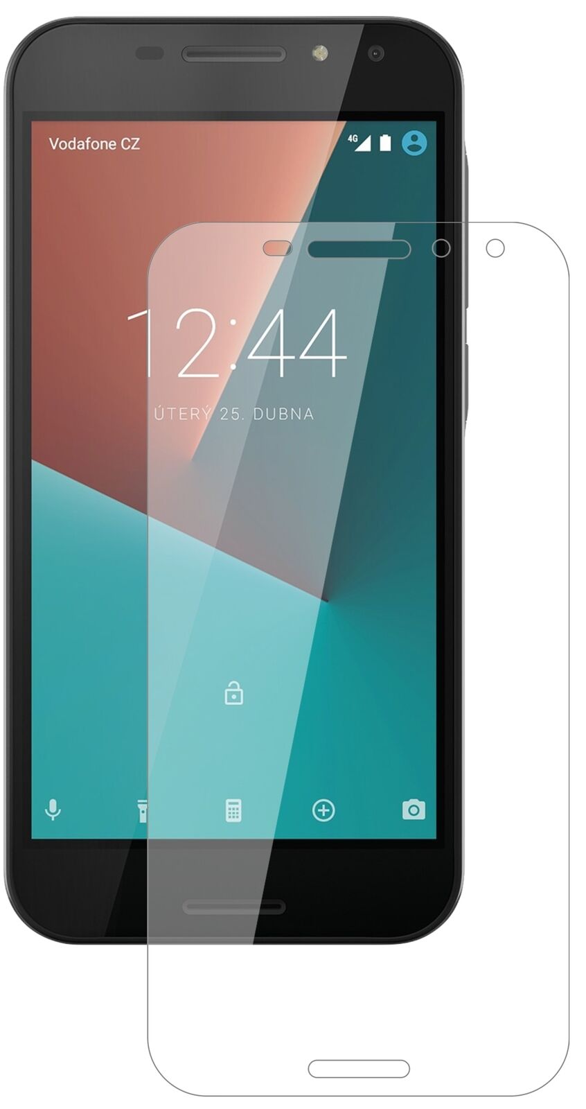 Klare Displayschutzfolie von dipos passend für Vodafone Smart N8, 9H kratzfest und blasenfrei montiert