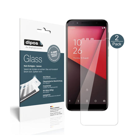 Klare Displayschutzfolie von dipos passend für Vodafone Smart N9, 9H kratzfest und blasenfrei montiert