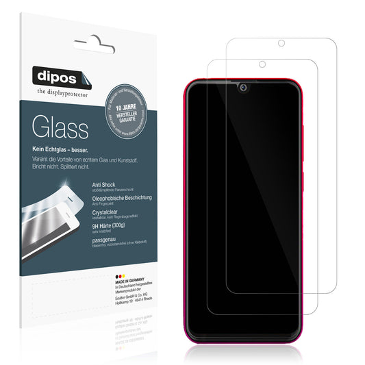 Klare Displayschutzfolie von dipos passend für Walton Primo N5, 9H kratzfest und blasenfrei montiert