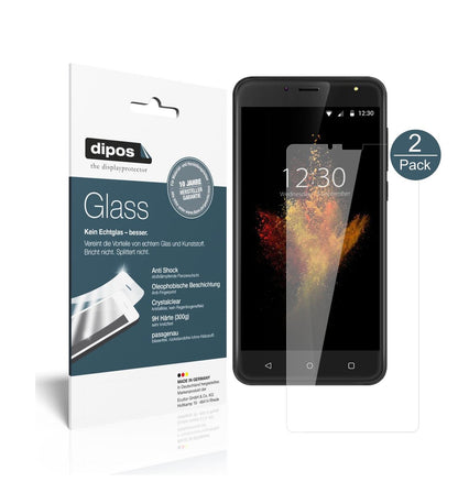 Klare Displayschutzfolie von dipos passend für Wieppo S6 Lite, 9H kratzfest und blasenfrei montiert