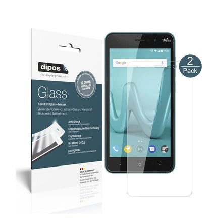 Klare Displayschutzfolie von dipos passend für Wiko Lenny 4 Plus, 9H kratzfest und blasenfrei montiert