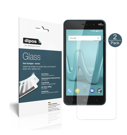Klare Displayschutzfolie von dipos passend für Wiko Lenny 4 Plus, 9H kratzfest und blasenfrei montiert