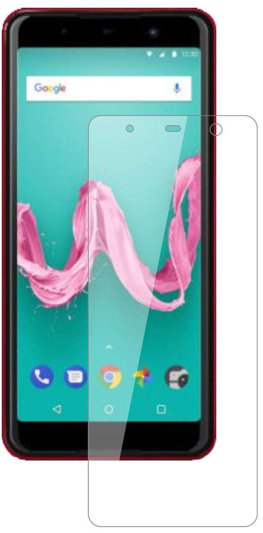Klare Displayschutzfolie von dipos passend für Wiko Lenny 5, 9H kratzfest und blasenfrei montiert