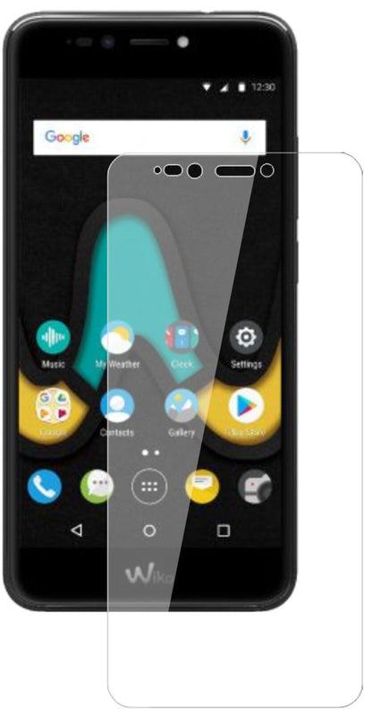 Klare Displayschutzfolie von dipos passend für Wiko Upulse Lite, 9H kratzfest und blasenfrei montiert