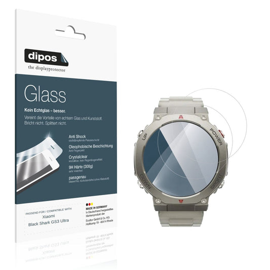 Klare Displayschutzfolie von dipos passend für Xiaomi Black Shark GS3 Ultra, 9H kratzfest und blasenfrei montiert