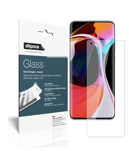 Klare Displayschutzfolie von dipos passend für Xiaomi Mi 10, 9H kratzfest und blasenfrei montiert