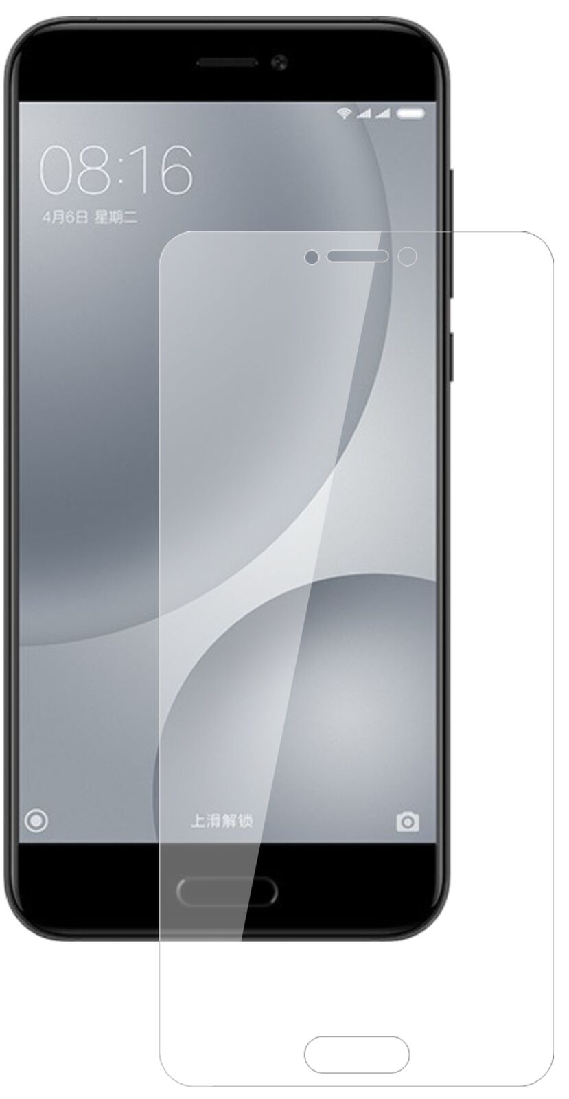 Klare Displayschutzfolie von dipos passend für Xiaomi Mi 5c, 9H kratzfest und blasenfrei montiert