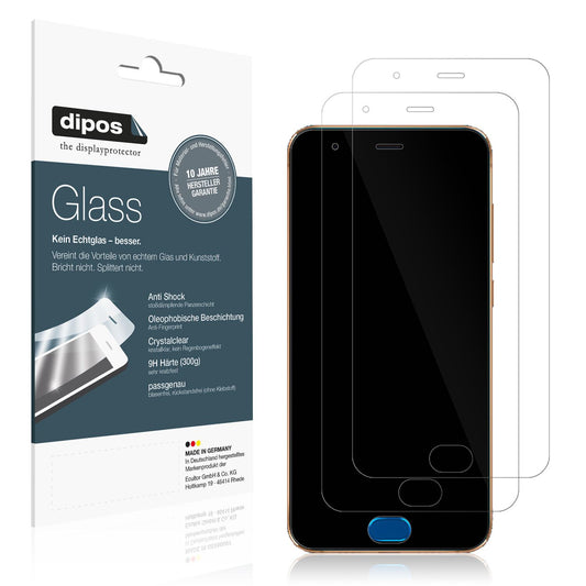 Klare Displayschutzfolie von dipos passend für Xiaomi Mi Note 3, 9H kratzfest und blasenfrei montiert