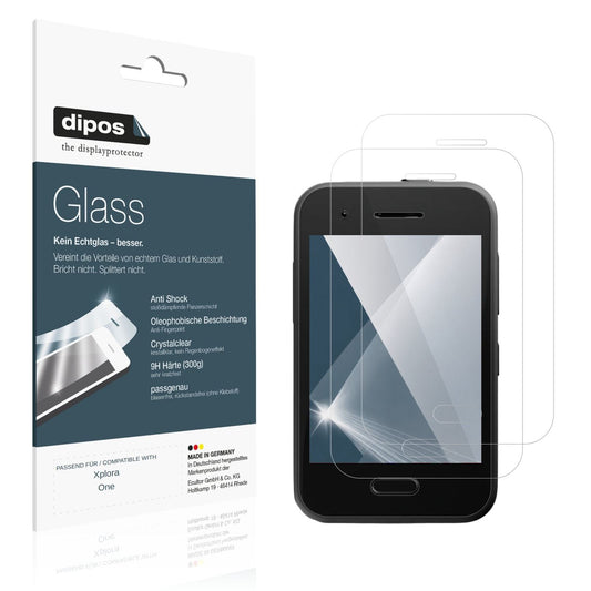 Klare Displayschutzfolie von dipos passend für Xplora One, 9H kratzfest und blasenfrei montiert