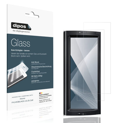 Klare Displayschutzfolie von dipos passend für Xtrons PX1453BLHGS 10.25 Zoll, 9H kratzfest und blasenfrei montiert