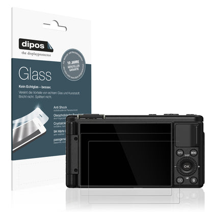 Klare Displayschutzfolie von dipos passend für Yashica City 100, 9H kratzfest und blasenfrei montiert