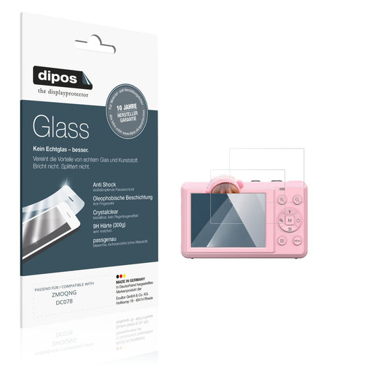 Klare Displayschutzfolie von dipos passend für ZMOQNG DC078, 9H kratzfest und blasenfrei montiert