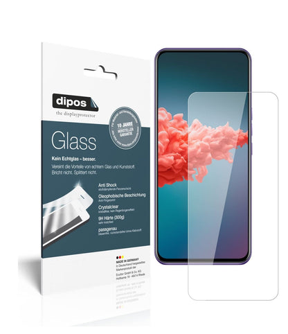 Klare Displayschutzfolie von dipos passend für ZTE Axon 20 5G, 9H kratzfest und blasenfrei montiert