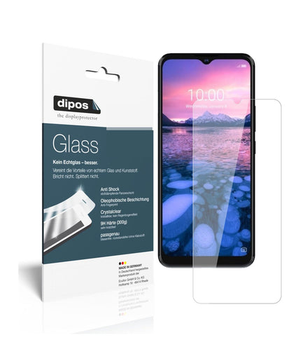 Klare Displayschutzfolie von dipos passend für ZTE Blade 20 5G, 9H kratzfest und blasenfrei montiert