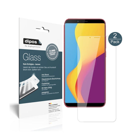 Klare Displayschutzfolie von dipos passend für ZTE Nubia V18, 9H kratzfest und blasenfrei montiert
