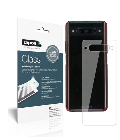 Klare Displayschutzfolie von dipos passend für ZTE nubia Z20 Rückseite, 9H kratzfest und blasenfrei montiert