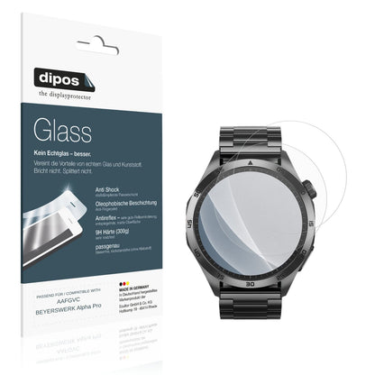 Matte Displayschutzfolie von dipos passend für AAFGVC BEYERSWERK Alpha Pro, 9H kratzfest und blasenfrei montiert