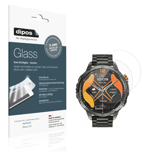 Matte Displayschutzfolie von dipos passend für AAFGVC Zeus 2.0, 9H kratzfest und blasenfrei montiert