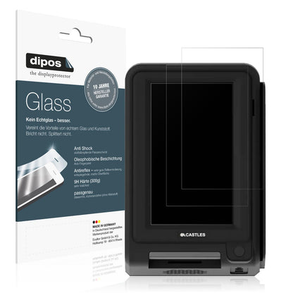 Matte Displayschutzfolie von dipos passend für Adyen S1U2, 9H kratzfest und blasenfrei montiert