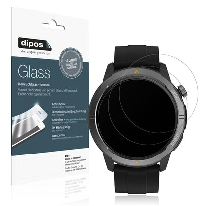 Matte Displayschutzfolie von dipos passend für AGM Legion Watch 1.43 Zoll, 9H kratzfest und blasenfrei montiert